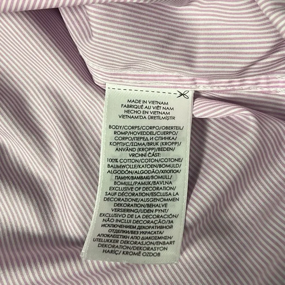 NWT Polo Ralph Lauren‎ Classic Fit Easy Care Button Pinstripe Shirt 16.5 34/35